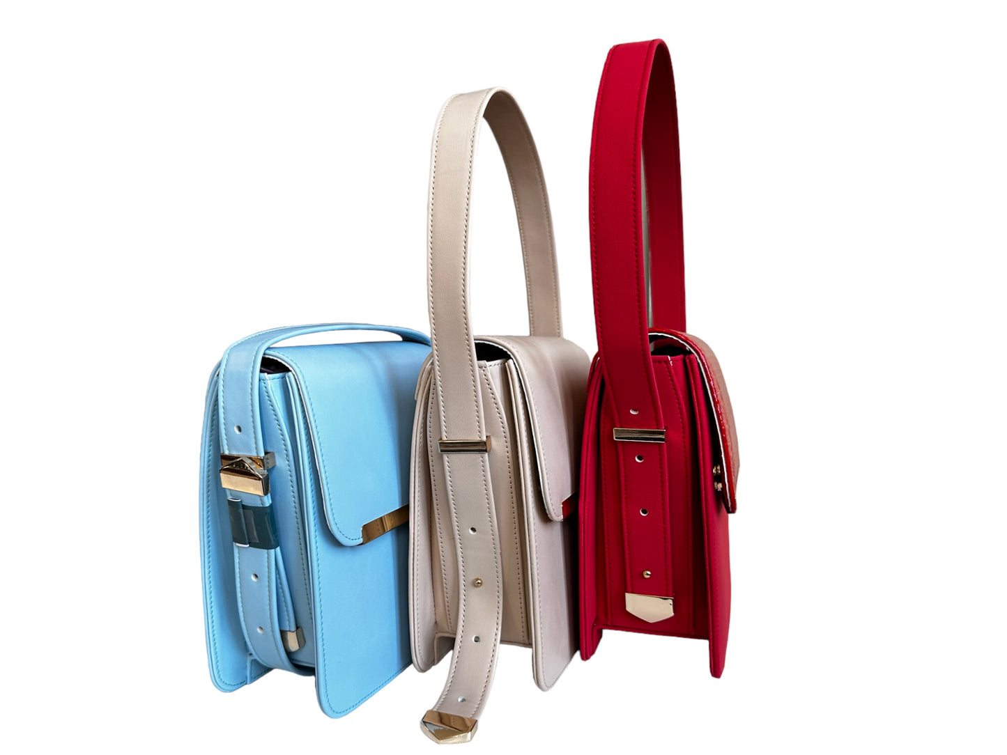 Sleek Buckle Accent Crossbody Bag